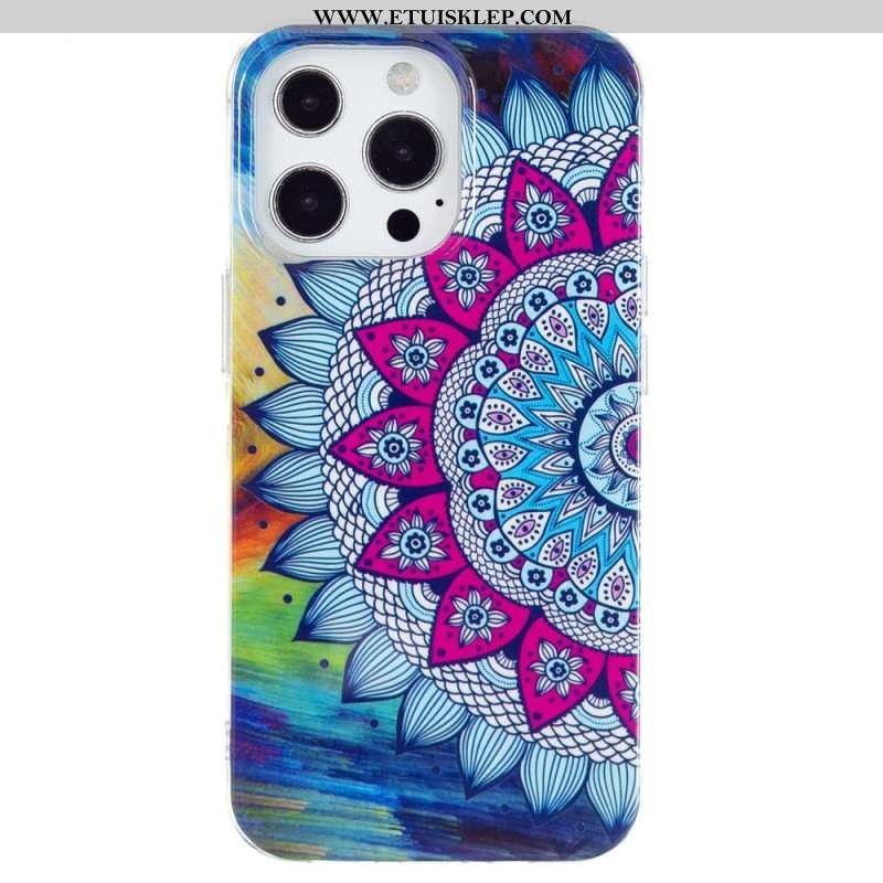 Etui do iPhone 15 Pro Fluorescencyjna Mandala